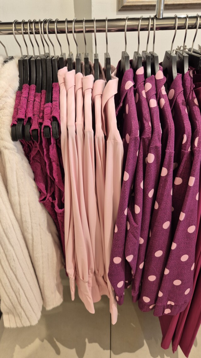 Kledingrek roze